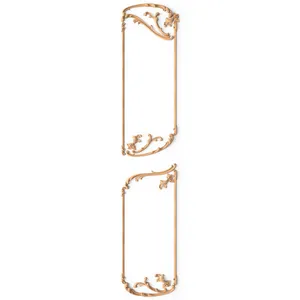 Carved frame moulding oak wall decor - 1